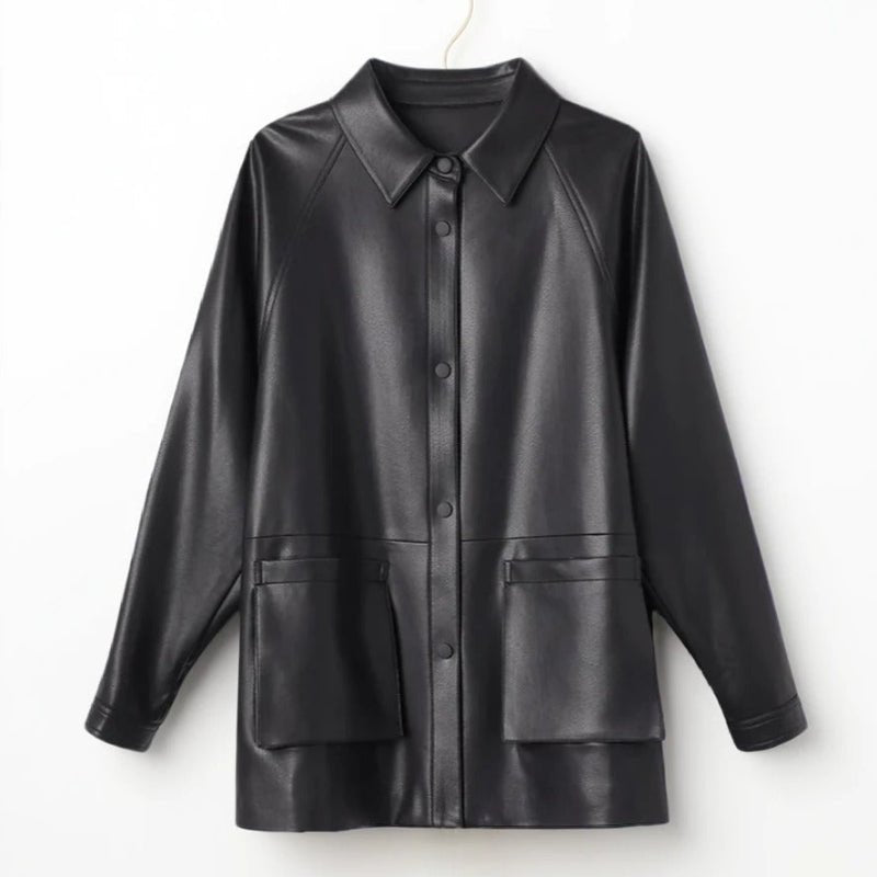 MELISSA GENUINE LEATHER JACKET (Black XS) - | Zavonix