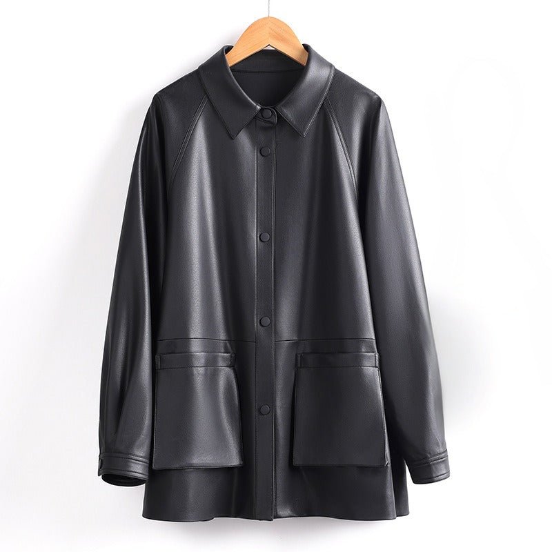 MELISSA GENUINE LEATHER JACKET (Black XS) - | Zavonix