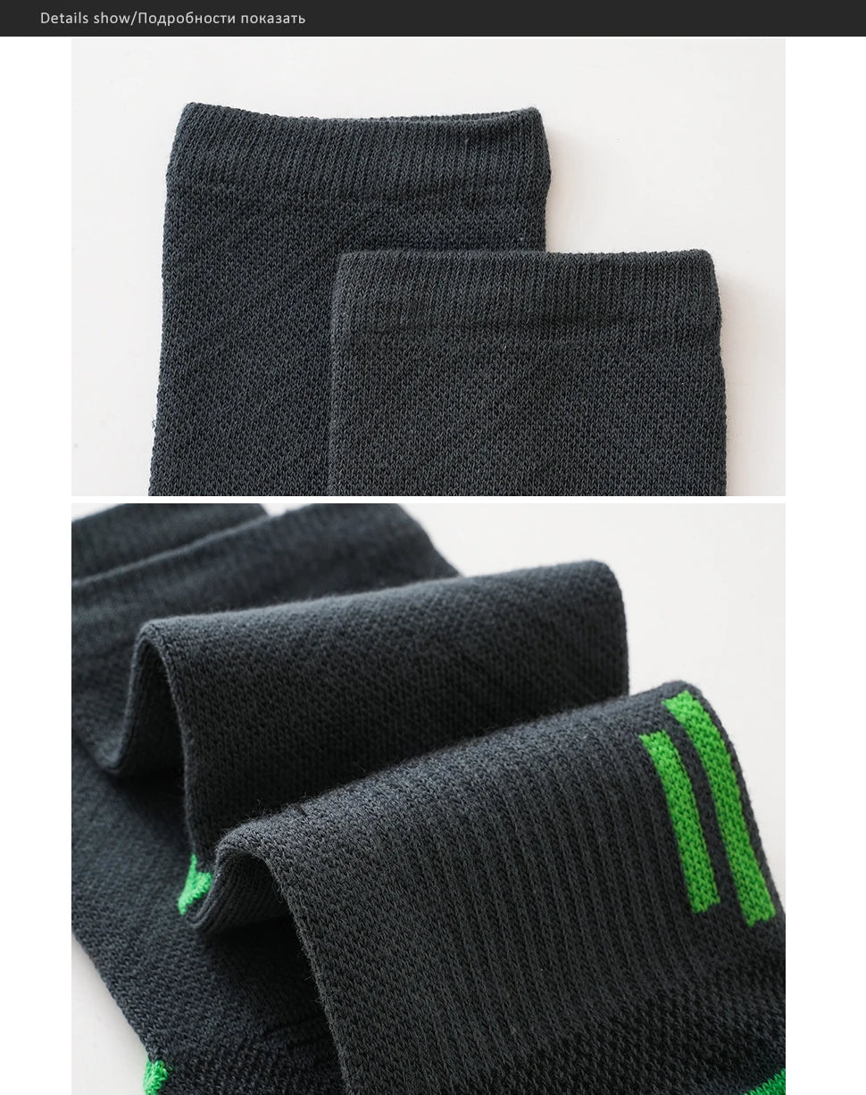 Men's Breathable Toe Socks — Cotton - Poly Blend with Odor Control (4 Pairs black ) - | Zavonix
