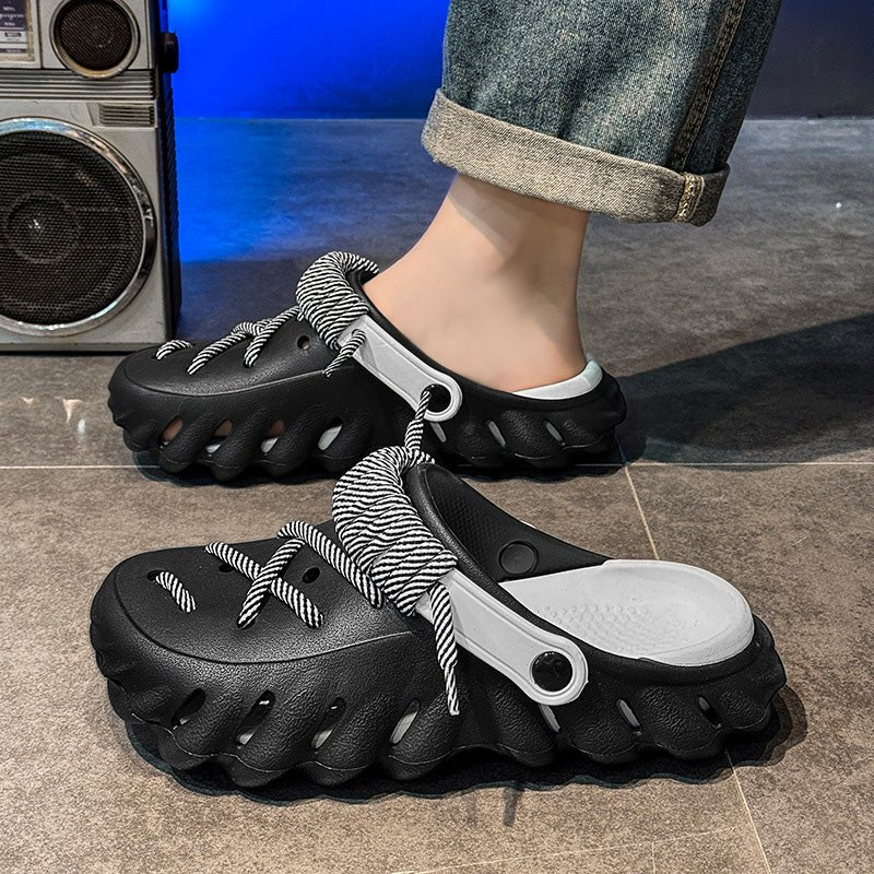 Men’s Comfortable Breathable Clogs Shoes(50% OFF) (Black 36) - Men Shoes | Zavonix