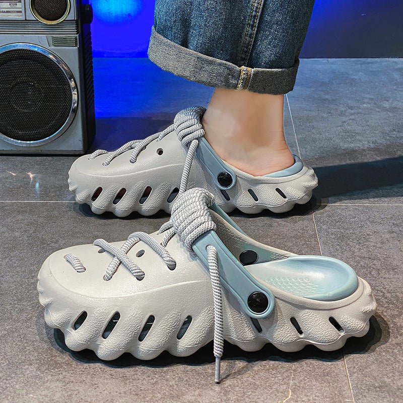 Men’s Comfortable Breathable Clogs Shoes(50% OFF) (Gray 36) - Men Shoes | Zavonix