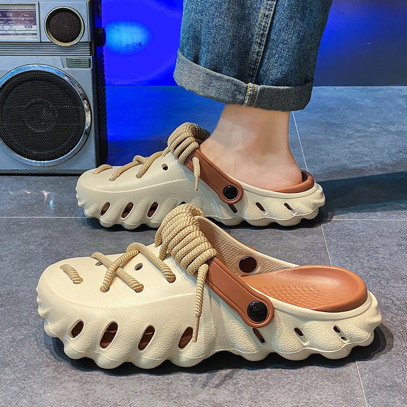 Men’s Comfortable Breathable Clogs Shoes(50% OFF) (Green 36) - Men Shoes | Zavonix