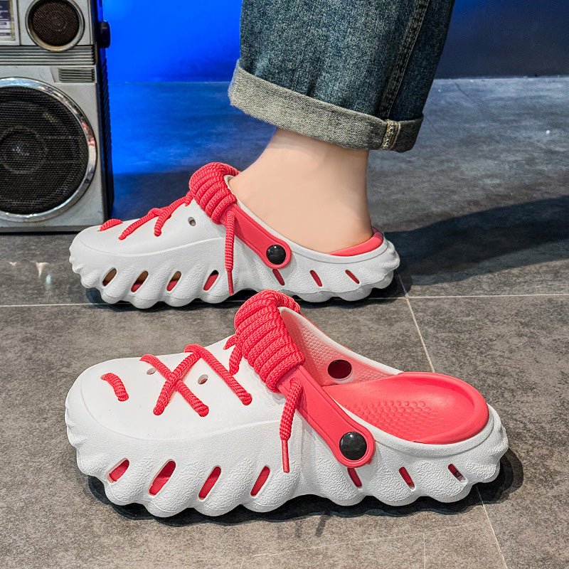 Men’s Comfortable Breathable Clogs Shoes(50% OFF) (Red 36) - Men Shoes | Zavonix
