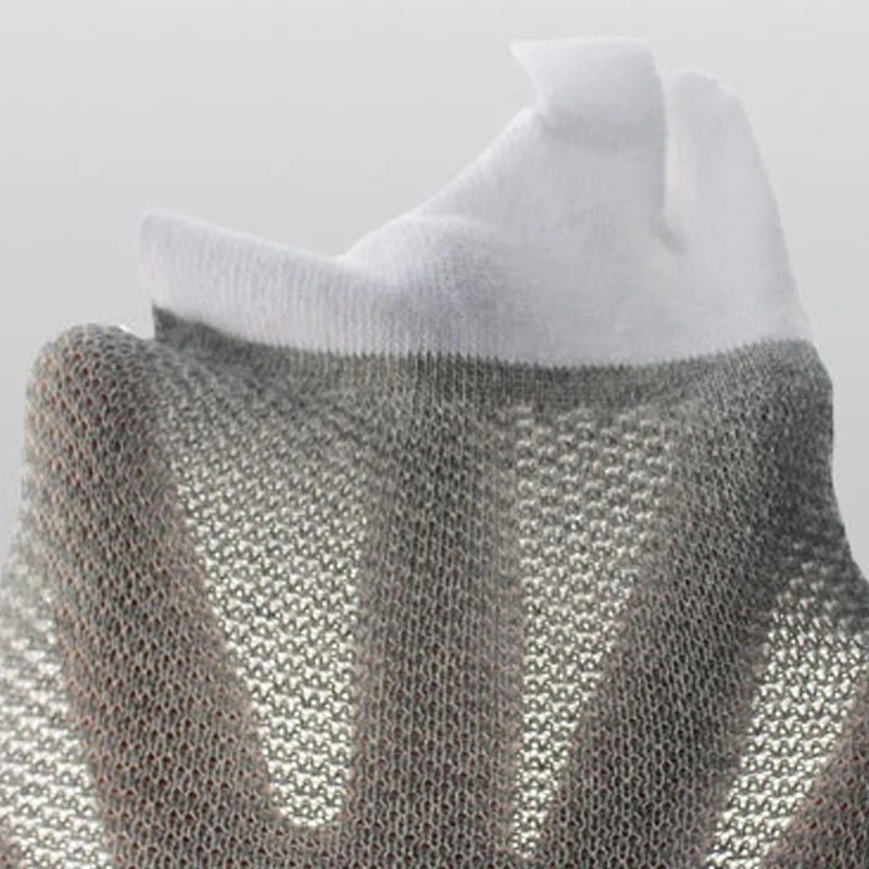 Men's Knit Toe Socks — Breathable Moisture - Wicking Casual Socks (5 Pairs dark grey ) - | Zavonix