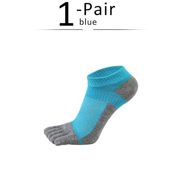 Men's Knit Toe Socks — Breathable Moisture - Wicking Casual Socks (Blue ) - | Zavonix