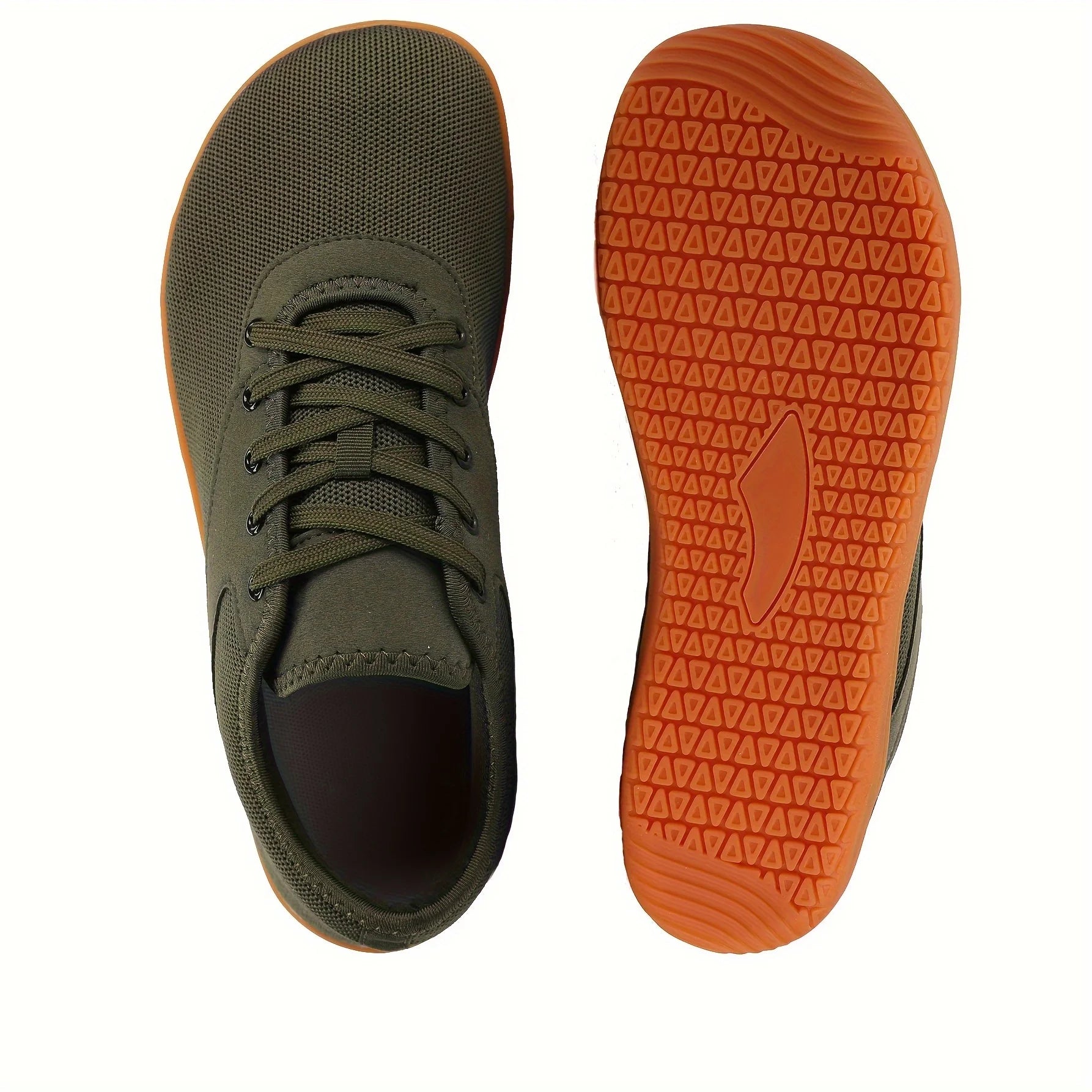 Men's Lightweight Breathable Cotton Lace - Up Shoes with EVA Sole (A038 Green 46) - | Zavonix