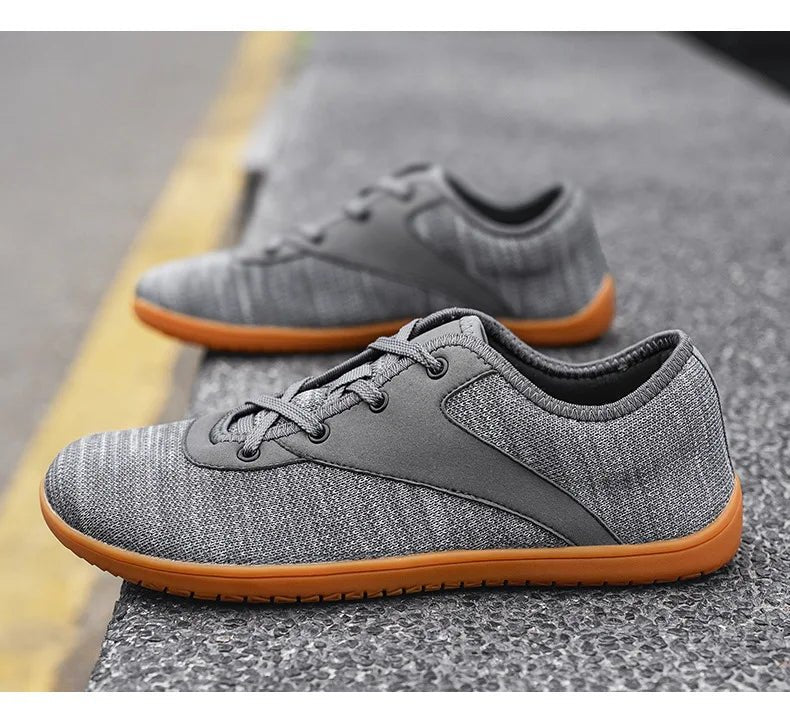 Men's Lightweight Breathable Cotton Lace - Up Shoes with EVA Sole (black 46) - | Zavonix