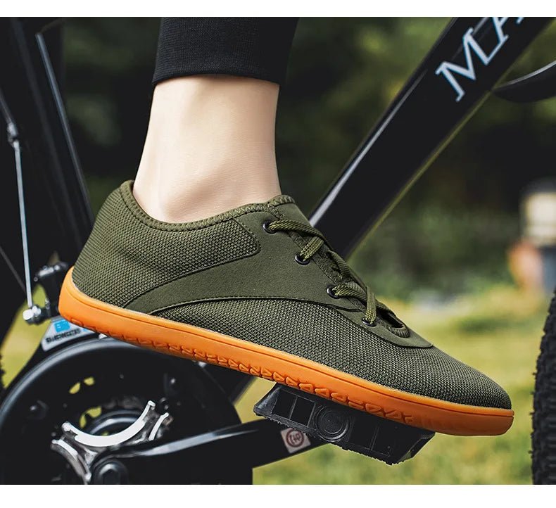 Men's Lightweight Breathable Cotton Lace - Up Shoes with EVA Sole (black 46) - | Zavonix