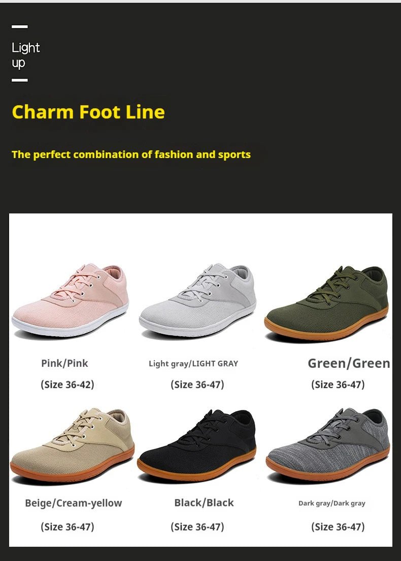 Men's Lightweight Breathable Cotton Lace - Up Shoes with EVA Sole (black 46) - | Zavonix