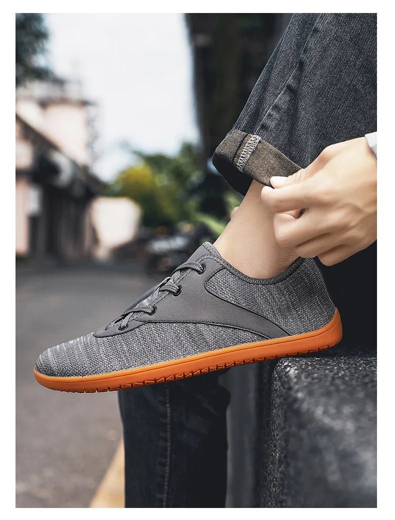 Men's Lightweight Breathable Cotton Lace - Up Shoes with EVA Sole (black 46) - | Zavonix