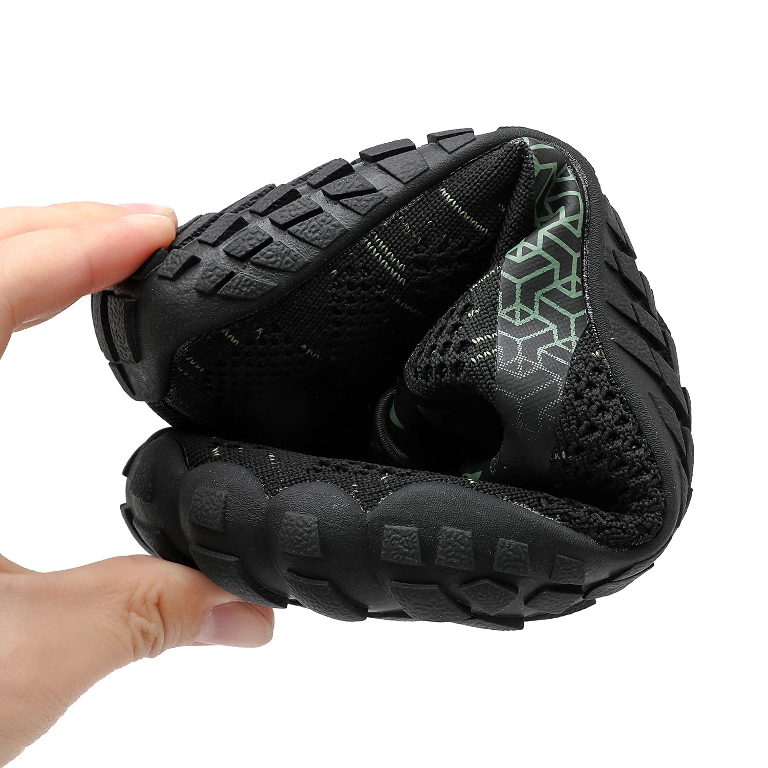 Men's Lightweight Breathable Cotton Lace - Up Shoes with EVA Sole (green 44) - | Zavonix