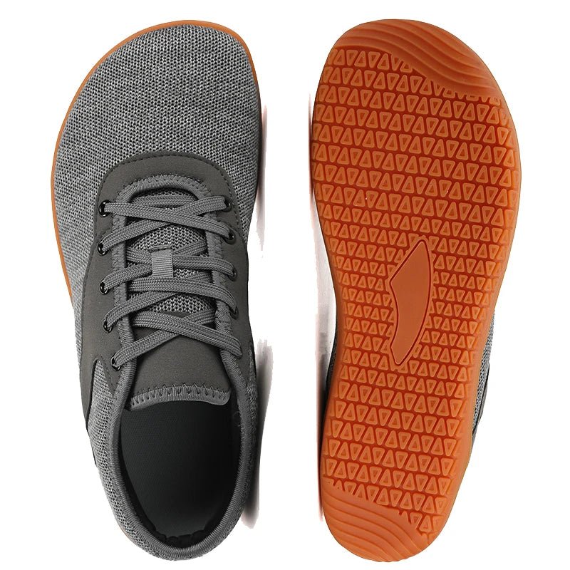 Men's Lightweight Breathable Cotton Lace - Up Shoes with EVA Sole (GRAY 46) - | Zavonix
