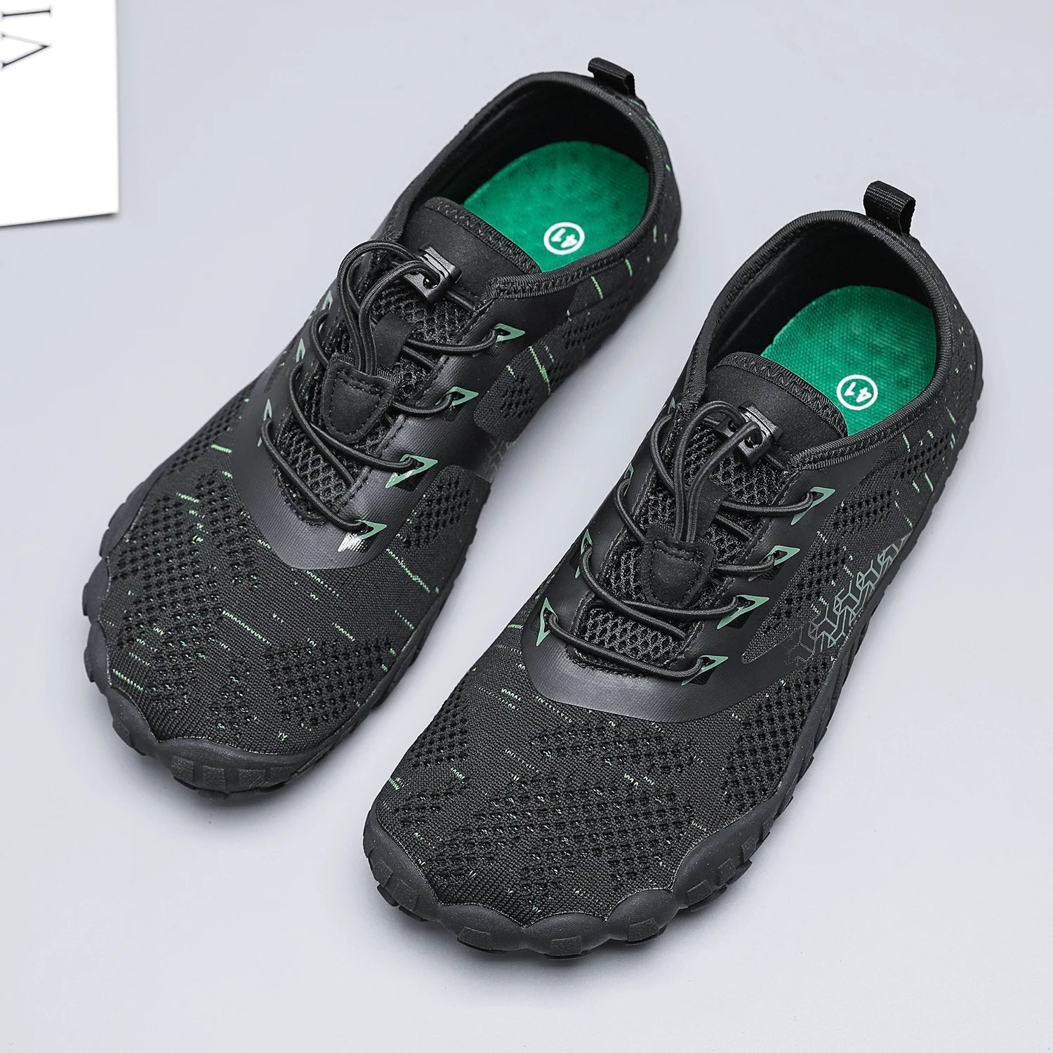 Men's Lightweight Breathable Cotton Lace - Up Shoes with EVA Sole (green 44) - | Zavonix