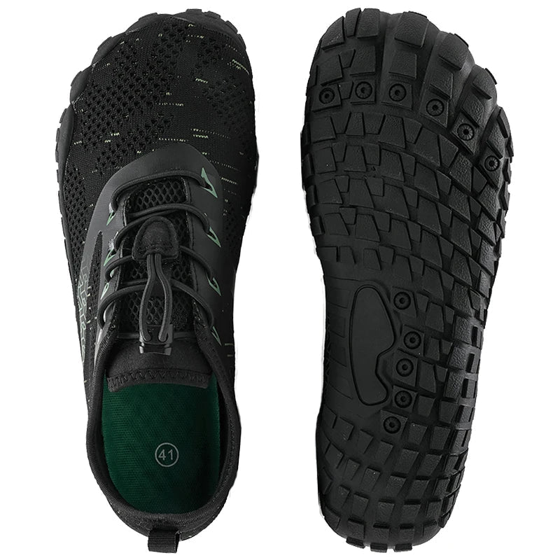 Men's Lightweight Breathable Cotton Lace - Up Shoes with EVA Sole (green 44) - | Zavonix