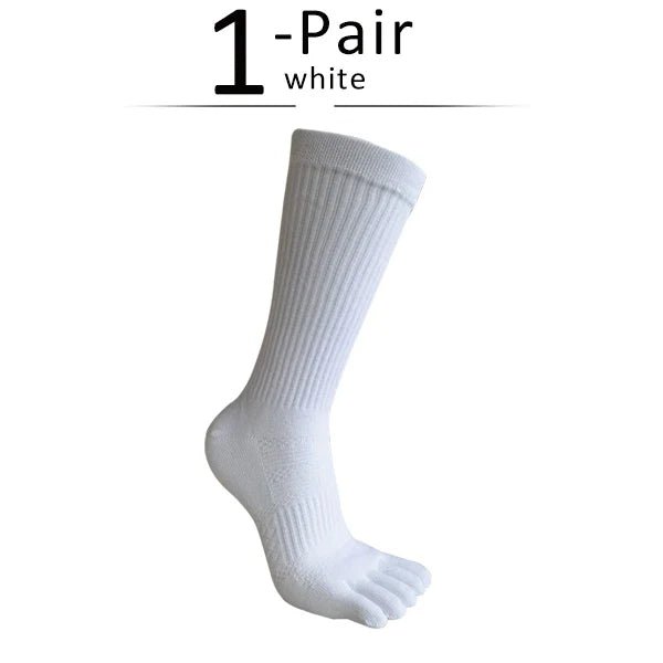 Men's Toe Socks — Breathable Sports Socks with Zero Friction Design (black grey EU39 - 44) - | Zavonix