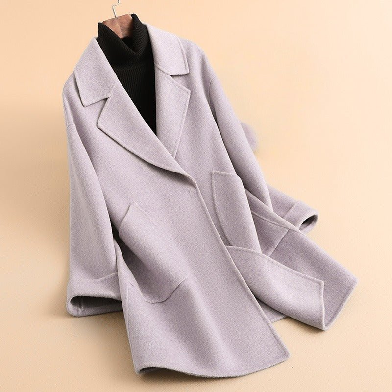MERINO WOOL LONGCOAT (Red XS) - | Zavonix