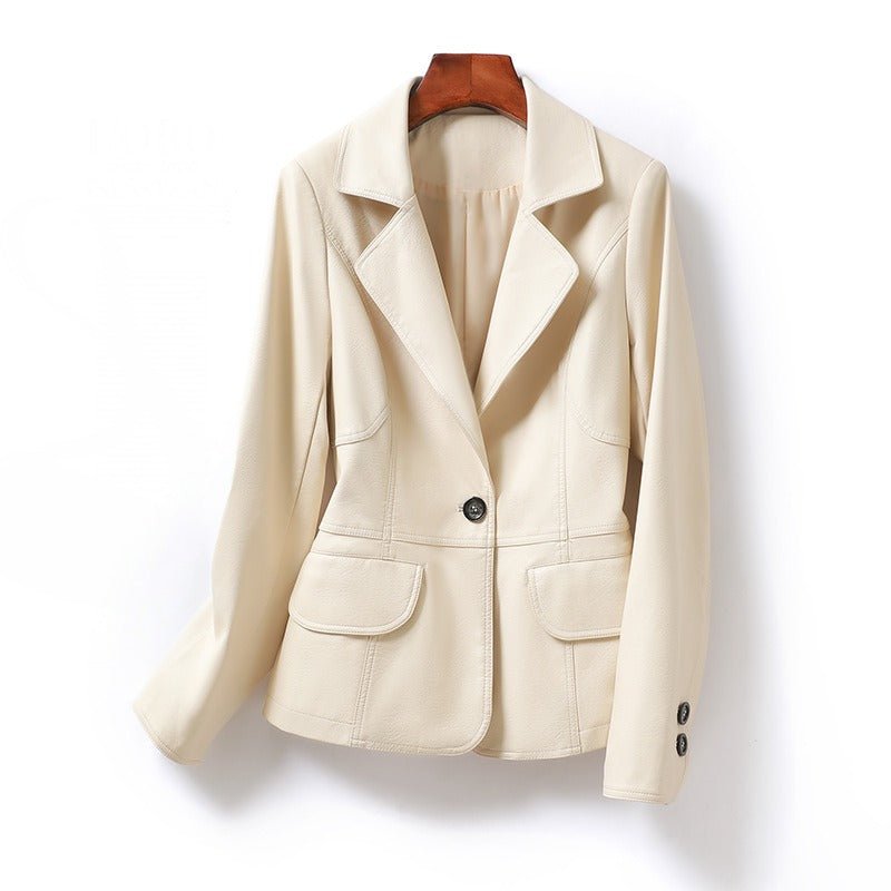 MIKA™ SHEARLING LEATHER JACKET (Cream XS) - | Zavonix
