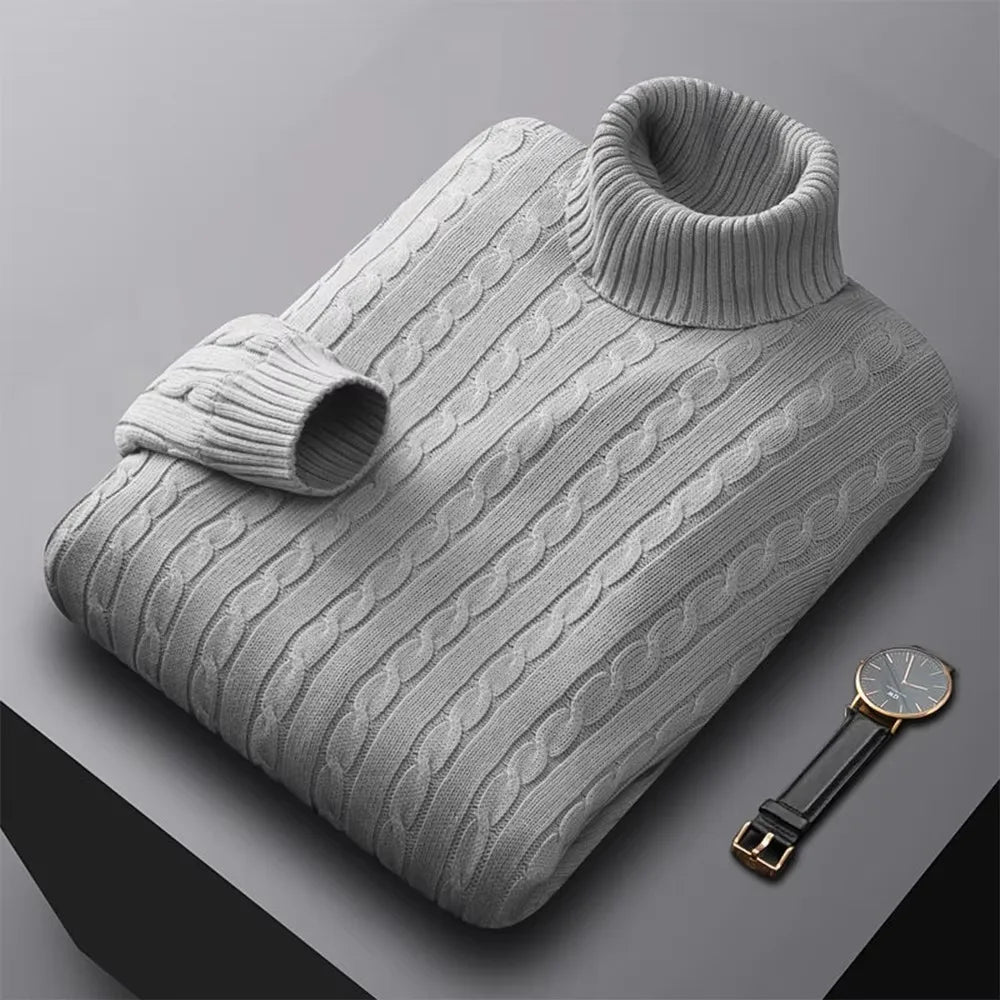 Morati Wool Mock Neck Sweater (Gray XXS) - | Zavonix