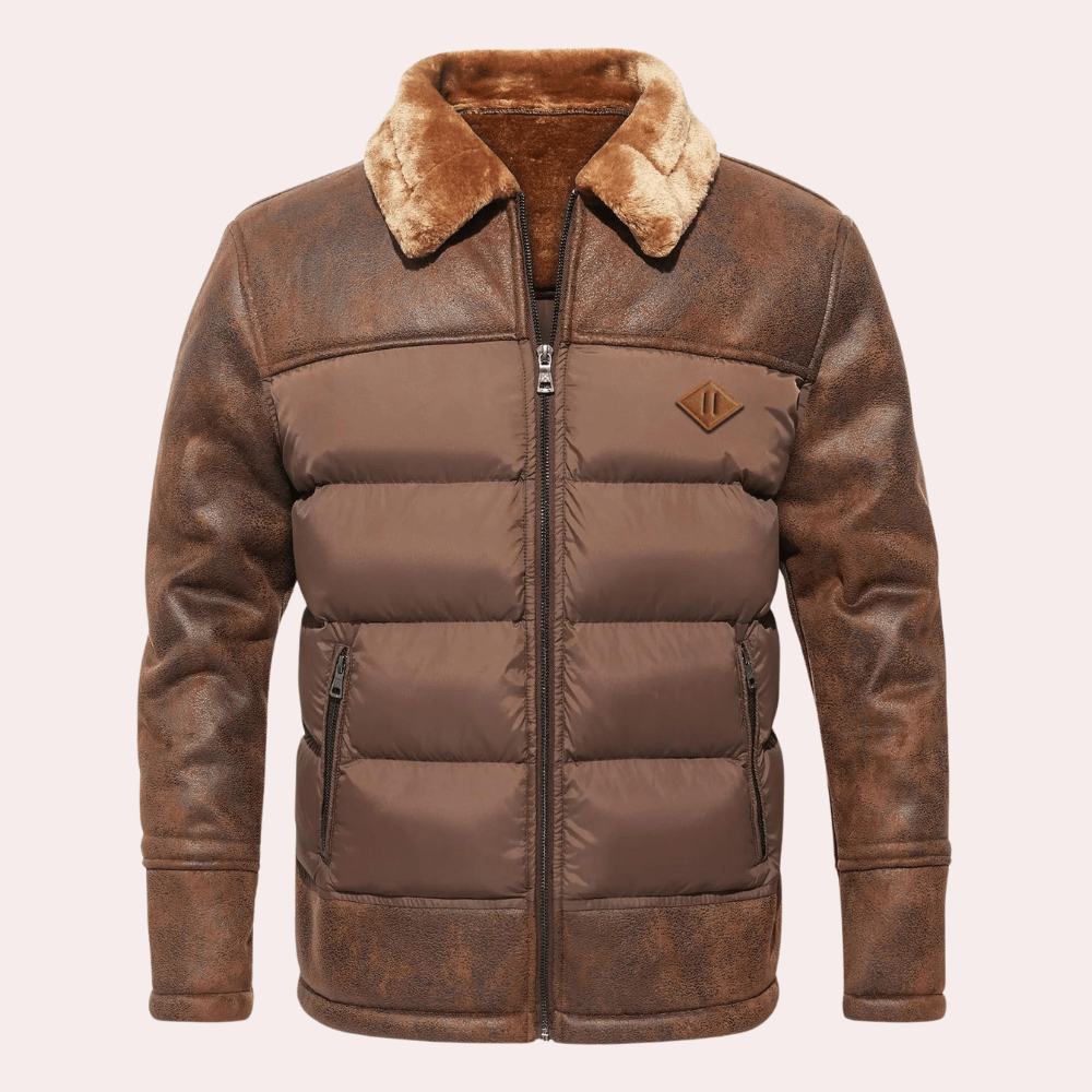 Milo Men's Quilted Jacket | Modern Design, Versatile 1