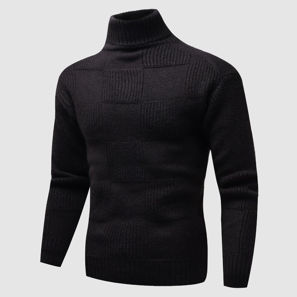 Milo Men's Turtleneck Sweater | Premium Wool Knit 1