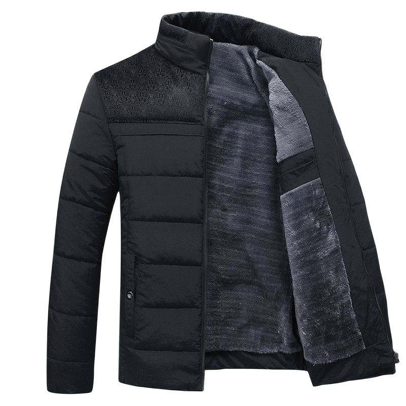 Milo Men's Winter Jacket | Quilted Fabric, Stand-Up Collar 1