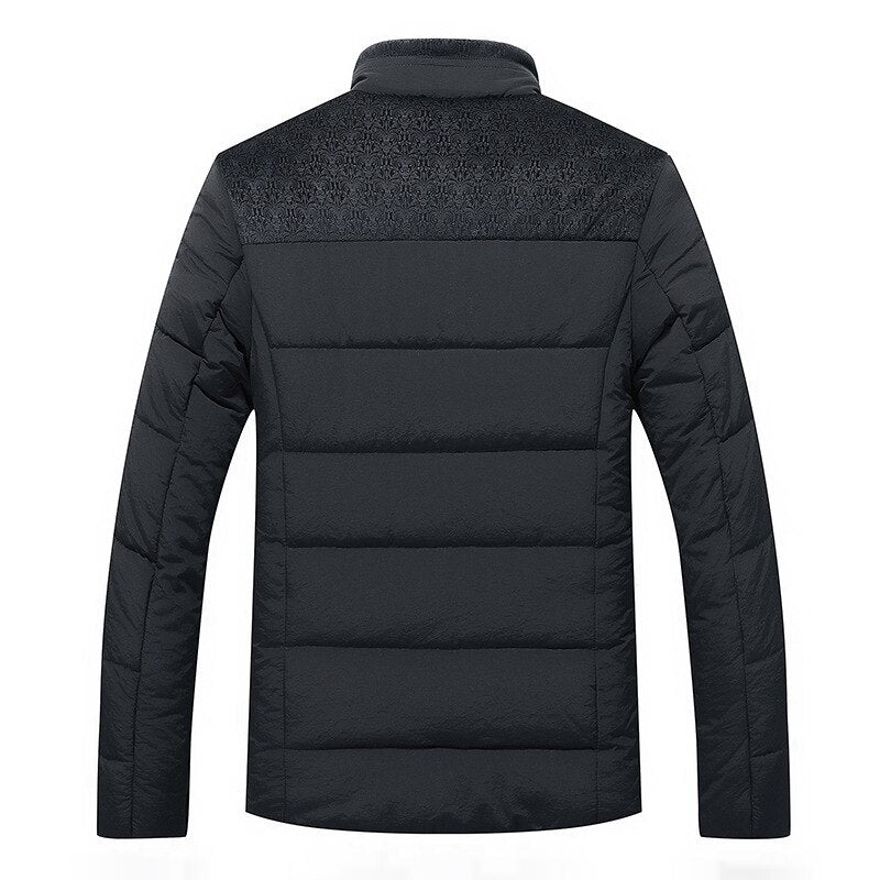 Milo Men's Winter Jacket | Quilted Fabric, Stand-Up Collar 2