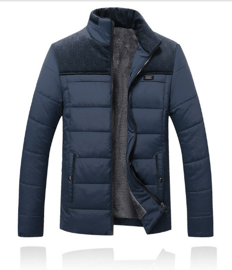 Milo Men's Winter Jacket | Quilted Fabric, Stand-Up Collar 3