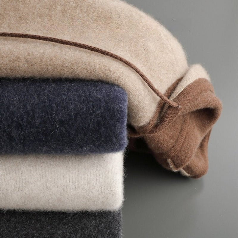 NOAM CASHMERE SWEATSHIRT (Cream XS) - | Zavonix