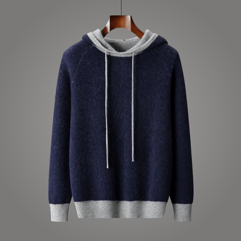 NOAM CASHMERE SWEATSHIRT (Navy Blue XS) - | Zavonix