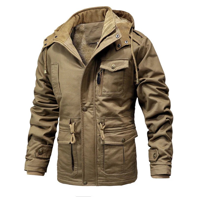 Norla — Insulated Waterproof Winter Jacket with Reflective Warmth (Khaki XS) - | Zavonix