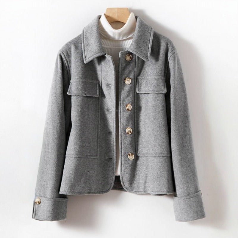 NANCY WOOL COAT (Gray XS) - | Zavonix