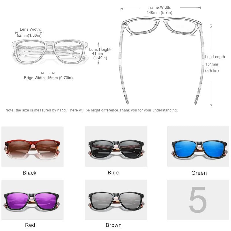 Original Kingseven™ — Timeless Wood Frames, Polarized Clarity - Zavonix