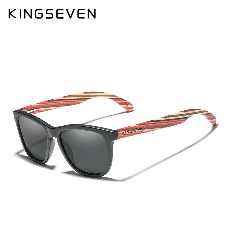 Original Kingseven™ — Timeless Wood Frames, Polarized Clarity - Zavonix