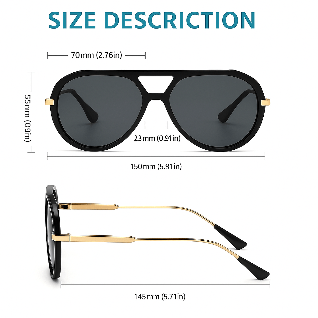 Outu Classic Sunglasses (Ice Noir ) - | Zavonix