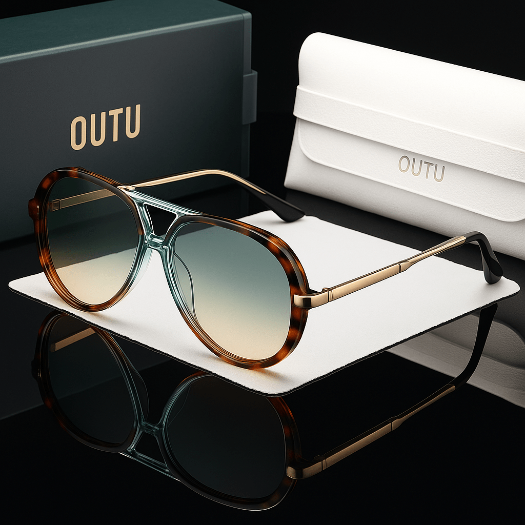 Outu Classic Sunglasses (Mint Tortoise ) - | Zavonix