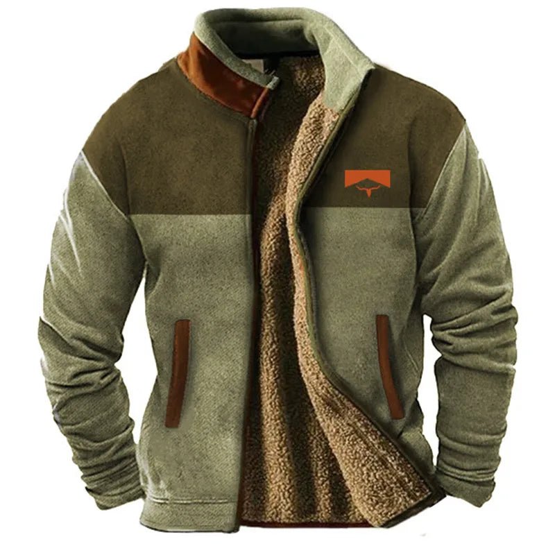 OutWest Sherpa - Lined Jacket (Brown - Patterned XXS) - Jacket | Zavonix