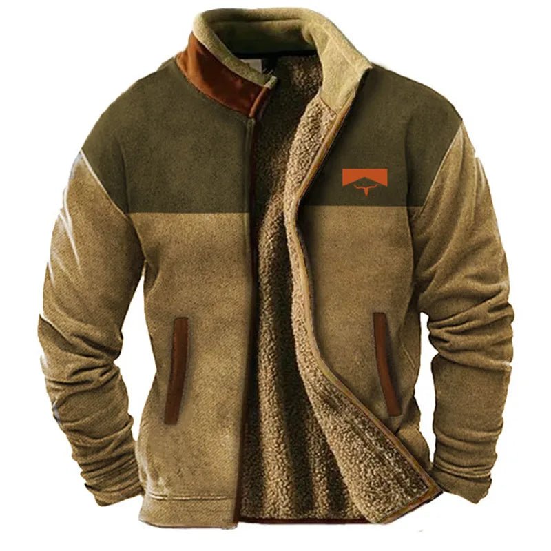 OutWest Sherpa - Lined Jacket (Brown - Patterned XXS) - Jacket | Zavonix