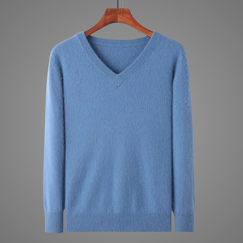 Orbin WoolSweave — Tailored Ultra - Soft Wool Sweater for Warmth (Haze Blue S) - | Zavonix
