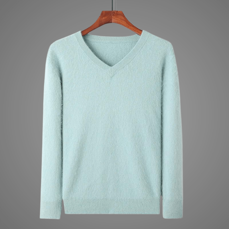 Orbin WoolSweave — Tailored Ultra - Soft Wool Sweater for Warmth (Haze Blue S) - | Zavonix