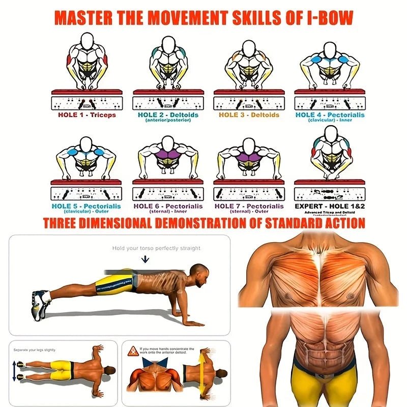 💪 PowerMax Pro 14 - in - 1 Push - Up Board: Your Ultimate Home Workout Companion 🏋️♂️ - Zavonix