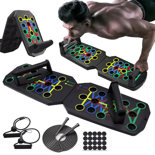 💪 PowerMax Pro 14 - in - 1 Push - Up Board: Your Ultimate Home Workout Companion 🏋️♂️ - Zavonix