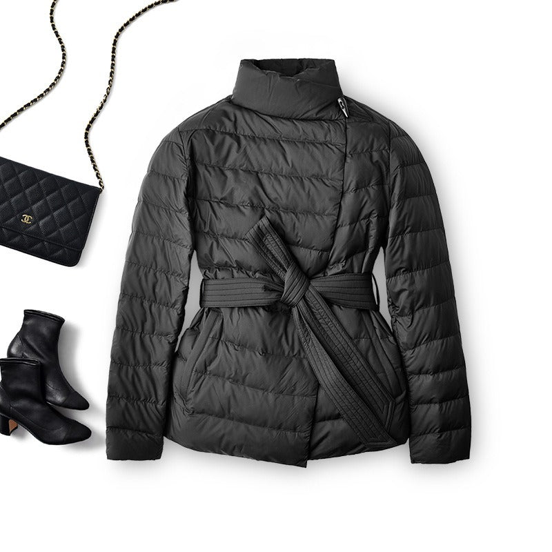 Quilted Power Coat™ — Own the Cold with Fierce Warmth and Unstoppable Style (Sandstone Beige XS) - | Zavonix