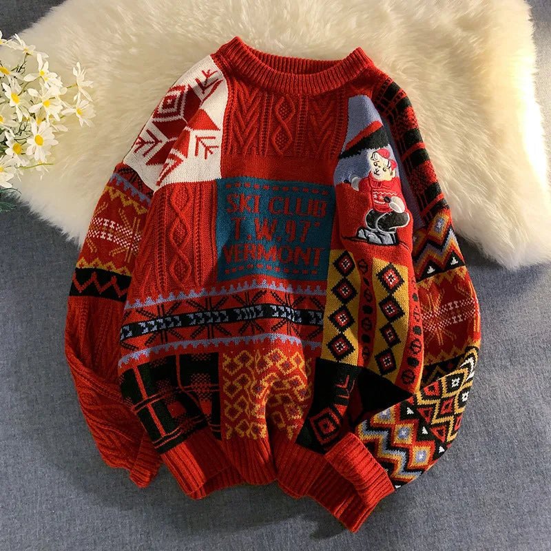 Quirky Holiday Pullover (Red XS) - | Zavonix