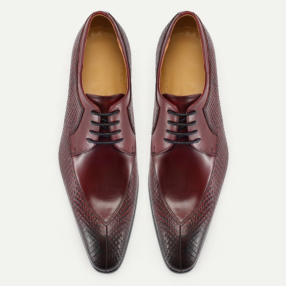 RAYMOND LEATHER DERBY SHOES (7 ) - | Zavonix