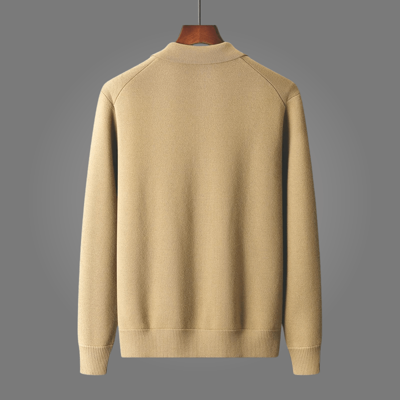 Renly — Premium Cashmere Cardigan Sweater with Cozy Warmth (Beige S) - | Zavonix