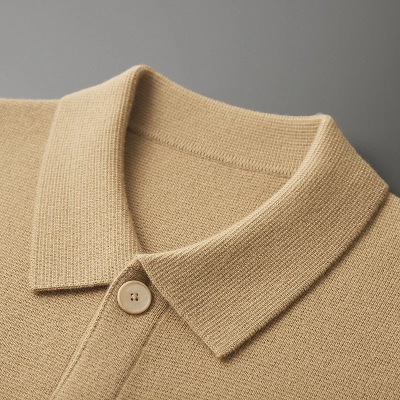 Renly — Premium Cashmere Cardigan Sweater with Cozy Warmth (Beige S) - | Zavonix