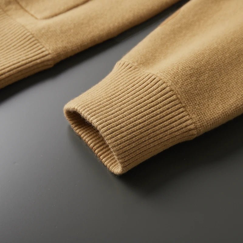 Renly — Premium Cashmere Cardigan Sweater with Cozy Warmth (Beige S) - | Zavonix