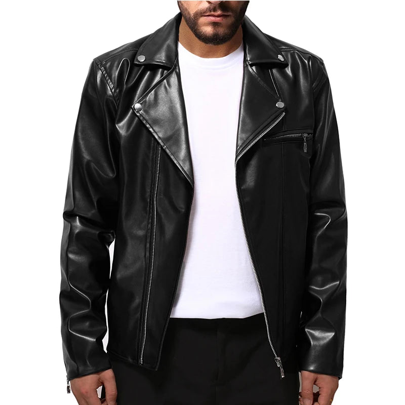 "Rossi" Biker Leatherette Jacket (Black XS) - Jacket | Zavonix