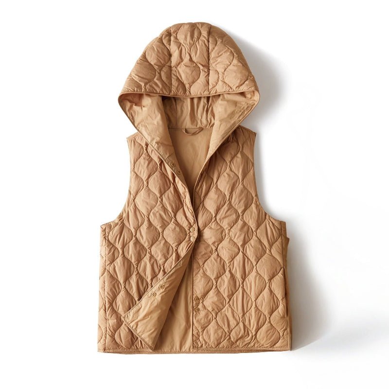 Winter Radiance Vest™ — Unlock Cozy Confidence That Commands Every Room (Camel XS) - | Zavonix