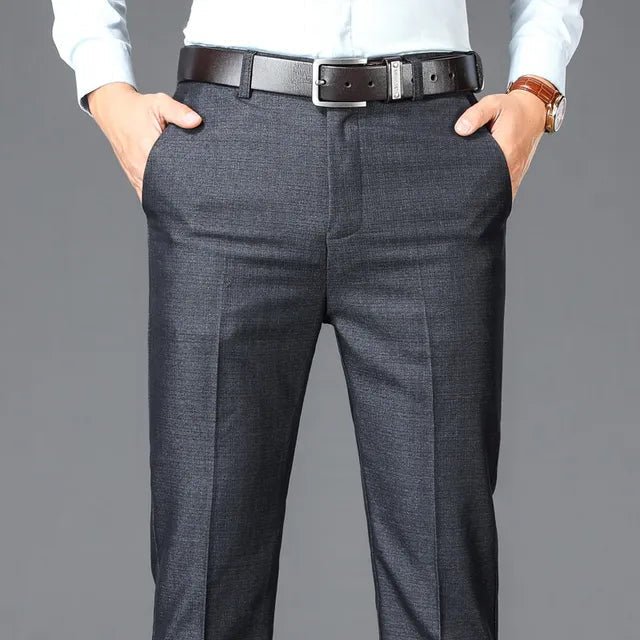 Relaxed Dress Trousers (Gray XS/S (29 US)) - | Zavonix